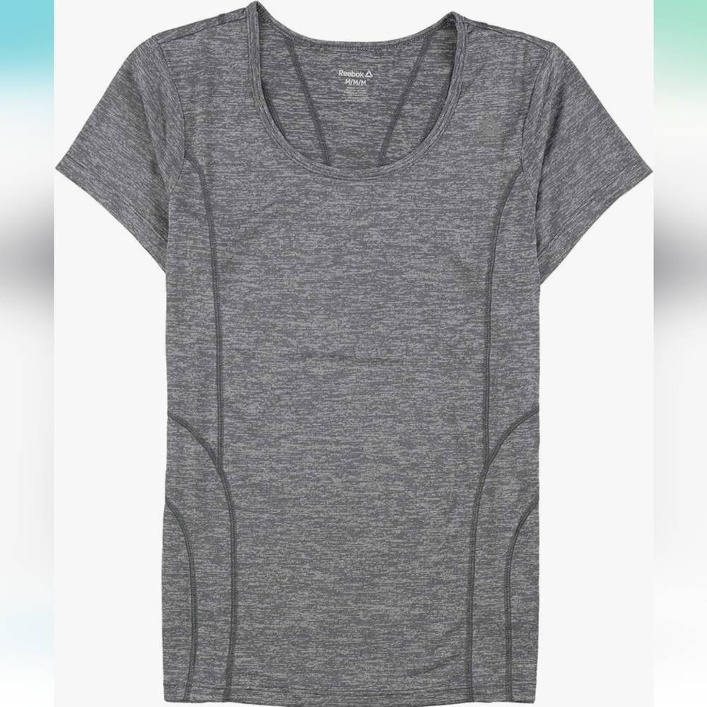 Reebok Two Tone Gray Workout T-Shirt XS